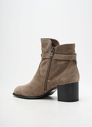 Bottines/boots bout pointu talon de 4 à 6cm beige EMILIE KARSTON femme