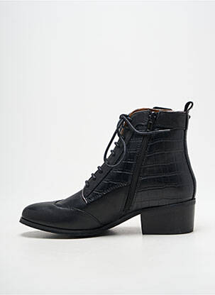 Bottines/boots fermeture zip et lacets talon de 4 à 6cm noir EMILIE KARSTON femme