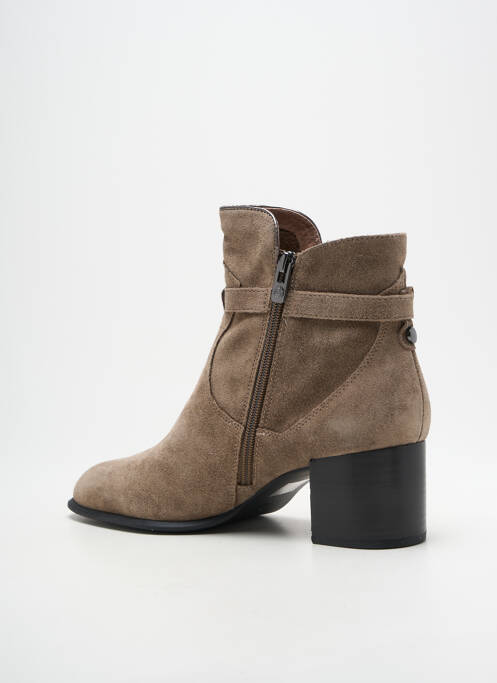 Bottines/boots bout pointu talon de 4 à 6cm beige EMILIE KARSTON femme