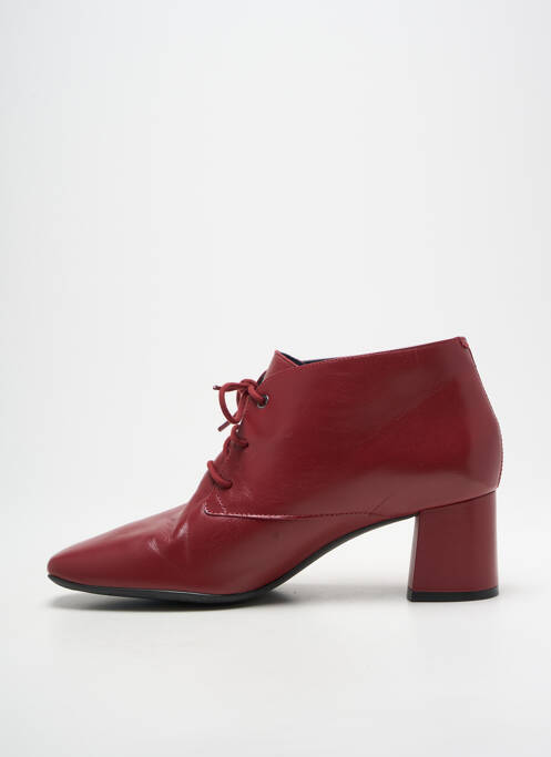 Derbies tissage satiné talon de 4 à 6cm rouge GREIGE femme