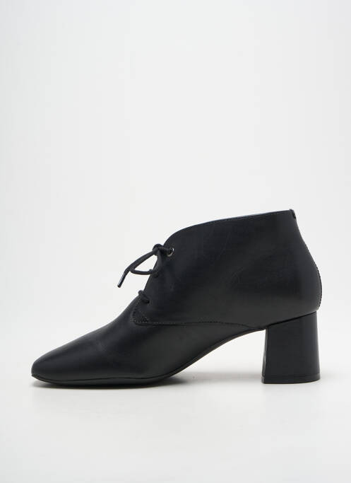 Derbies tissage satiné talon de 4 à 6cm noir GREIGE femme