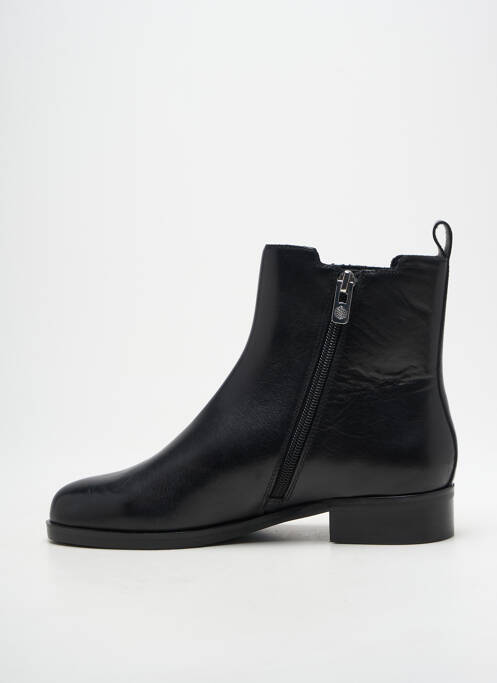 Bottines/boots matière lisse talon plat jusqu'à 3cm noir EMILIE KARSTON femme
