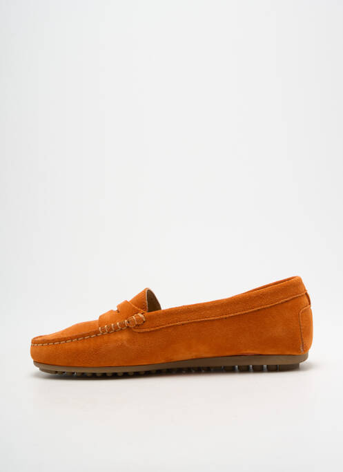Mocassins orange MASTRO DOMENICO femme