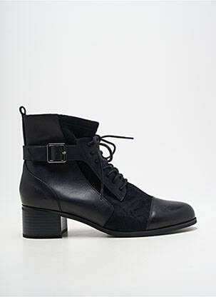 Bottines/boots matière lisse talon de 4 à 6cm noir EMILIE KARSTON femme