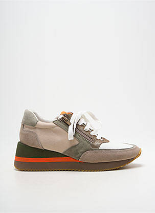 Baskets talon compensé talon de 4 à 6cm vert EMILIE KARSTON femme