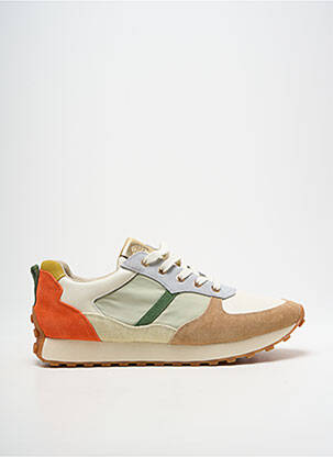 Baskets bout rond talon plat jusqu'à 3cm orange EMILIE KARSTON femme