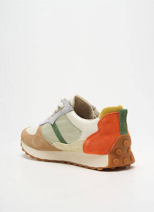 Baskets bout rond talon plat jusqu'à 3cm orange EMILIE KARSTON femme