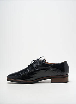Derbies effet froissé talon plat jusqu'à 3cm noir EMILIE KARSTON femme