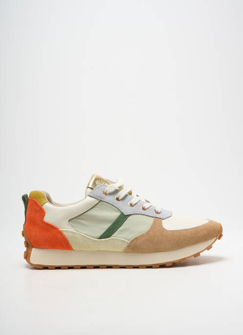 Baskets bout rond talon plat jusqu'à 3cm orange EMILIE KARSTON femme