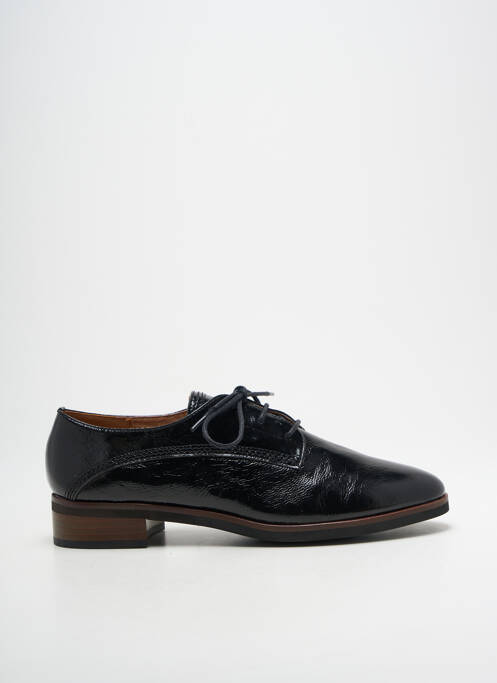 Derbies effet froissé talon plat jusqu'à 3cm noir EMILIE KARSTON femme