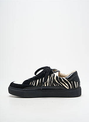Baskets bout rond talon plat jusqu'à 3cm noir EMILIE KARSTON femme