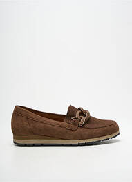 Mocassins nubuck talon plat jusqu'à 3cm marron GABOR femme