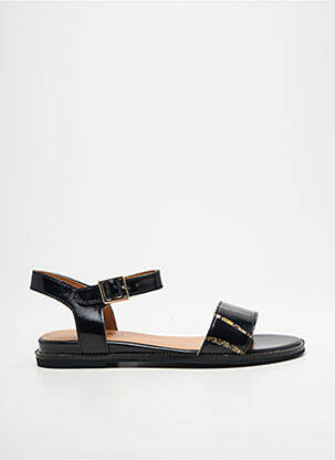 Sandales/nu pieds chiquet talon plat jusqu'à 3cm noir EMILIE KARSTON femme