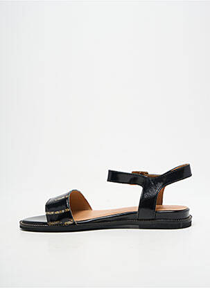 Sandales/nu pieds chiquet talon plat jusqu'à 3cm noir EMILIE KARSTON femme