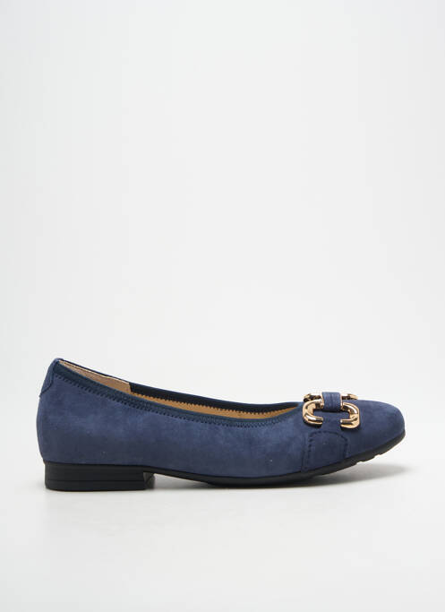 Ballerines bout rond talon plat jusqu'à 3cm bleu GABOR femme
