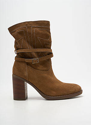Bottines/boots nubuck talon de 7 à 9cm marron NERO GIARDINI femme