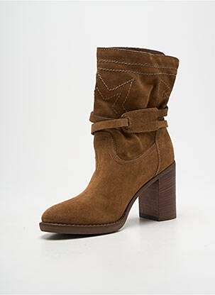 Bottines/boots nubuck talon de 7 à 9cm marron NERO GIARDINI femme