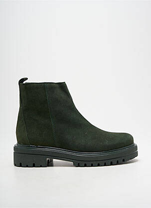 Bottines/boots nubuck talon de 4 à 6cm vert GABOR femme