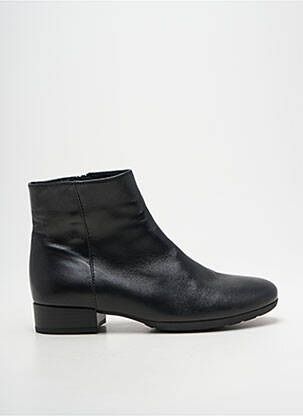 Bottines/boots tissage satiné talon plat jusqu'à 3cm noir GABOR femme