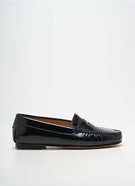 Mocassins chiquet talon plat jusqu'à 3cm noir MASTRO DOMENICO femme