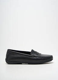 Mocassins tissage satiné talon plat jusqu'à 3cm noir MASTRO DOMENICO femme