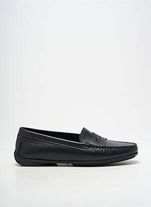 Mocassins tissage satiné talon plat jusqu'à 3cm noir MASTRO DOMENICO femme