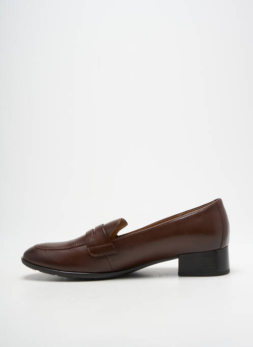 Ballerines tissage satiné talon plat jusqu'à 3cm marron GABOR femme