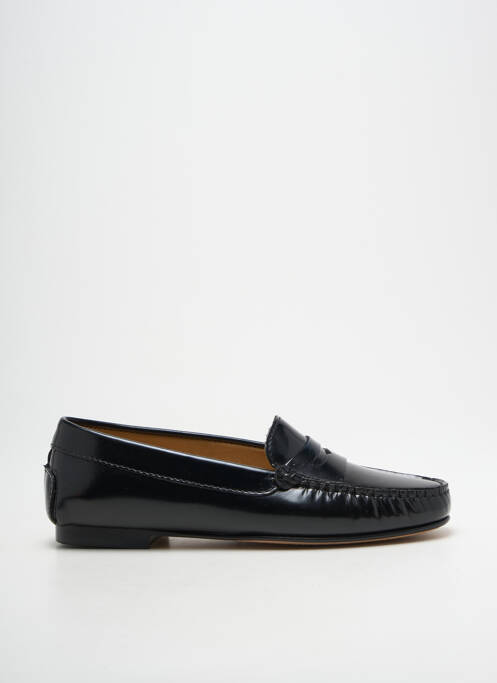 Mocassins chiquet talon plat jusqu'à 3cm noir MASTRO DOMENICO femme
