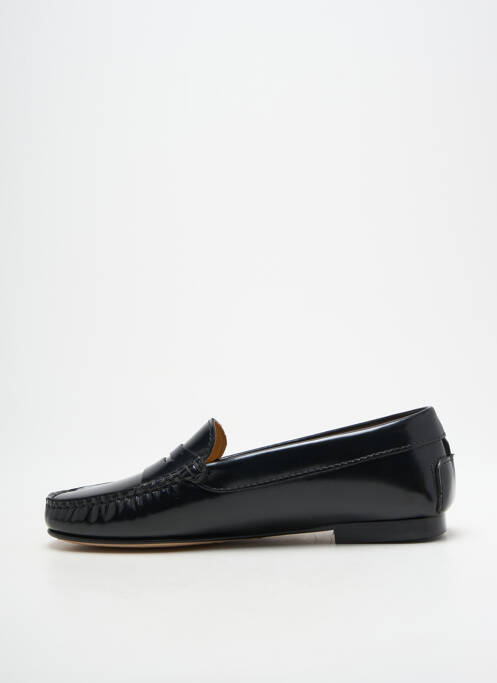 Mocassins chiquet talon plat jusqu'à 3cm noir MASTRO DOMENICO femme
