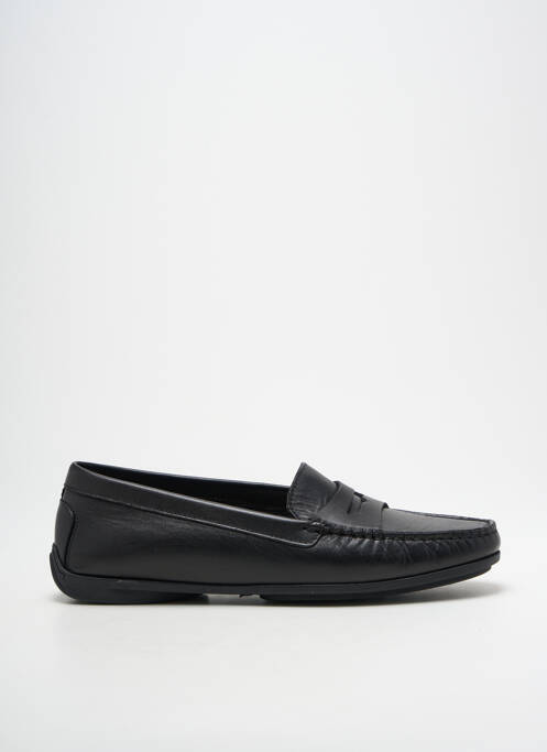 Mocassins tissage satiné talon plat jusqu'à 3cm noir MASTRO DOMENICO femme