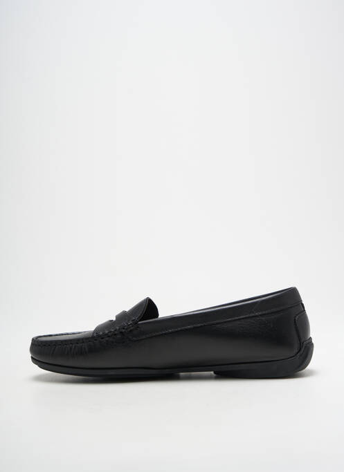 Mocassins tissage satiné talon plat jusqu'à 3cm noir MASTRO DOMENICO femme
