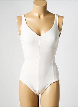 Maillot de bain 1 pièce beige IODUS femme