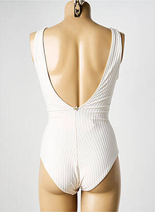 Maillot de bain 1 pièce haut soutien-gorge emboitant haut soutien-gorge emboitant blanc IODUS femme