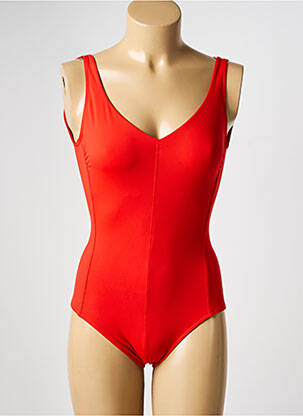 Maillot de bain 1 pièce haut soutien-gorge emboitant haut soutien-gorge emboitant orange IODUS femme