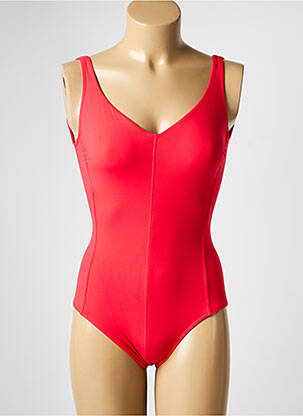 Maillot de bain 1 pièce haut soutien-gorge emboitant haut soutien-gorge emboitant rouge IODUS femme