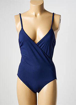 Maillot de bain 1 pièce haut soutien-gorge emboitant haut soutien-gorge emboitant bleu IODUS femme