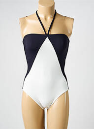 Maillot de bain 1 pièce haut bandeau haut bandeau blanc IODUS femme