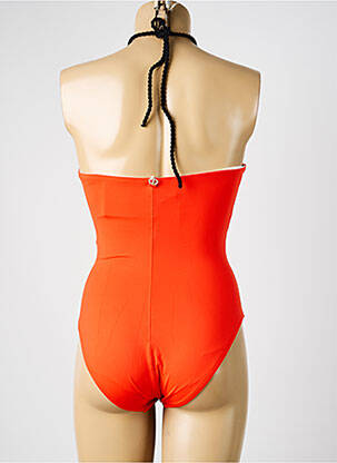 Maillot de bain 1 pièce haut soutien-gorge emboitant haut soutien-gorge emboitant orange IODUS femme