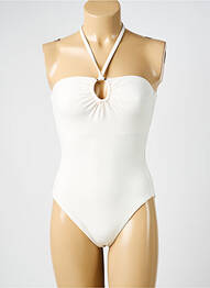 Maillot de bain 1 pièce haut bandeau haut bandeau beige IODUS femme