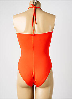 Maillot de bain 1 pièce haut bandeau haut bandeau orange IODUS femme