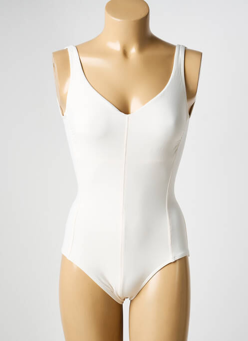 Maillot de bain 1 pièce beige IODUS femme