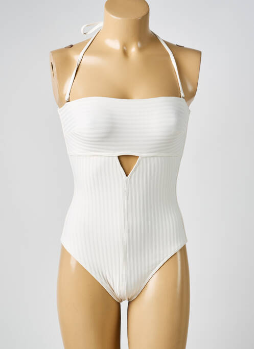 Maillot de bain 1 pièce beige IODUS femme