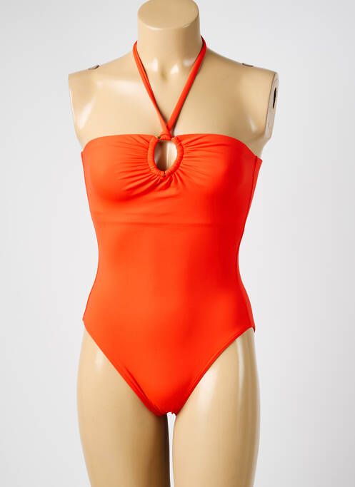 Maillot de bain 1 pièce orange IODUS femme