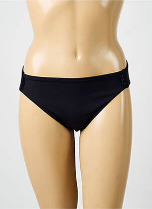 Bas de maillot de bain effet matière satinée culotte noir IODUS femme