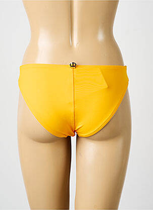 Bas de maillot de bain tissage satiné culotte orange IODUS femme