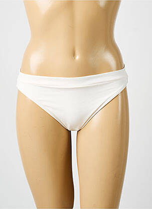 Bas de maillot de bain tissage satiné culotte beige IODUS femme