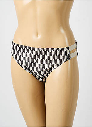 Bas de maillot de bain imprimé fantaisie culotte noir IODUS femme