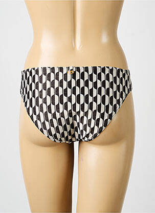Bas de maillot de bain imprimé fantaisie culotte noir IODUS femme