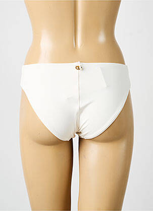 Bas de maillot de bain effet matière satinée culotte beige IODUS femme