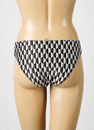 Bas de maillot de bain imprimé fantaisie culotte noir IODUS femme